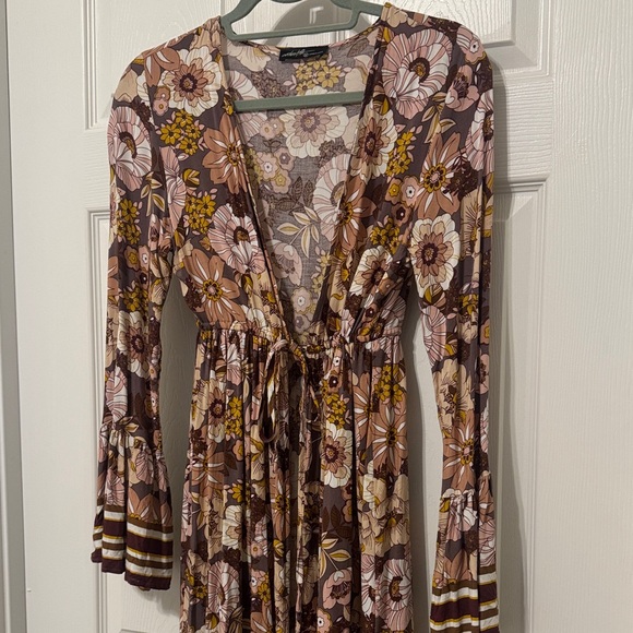Floral Long Sleeve Maxi Duster - Picture 3 of 7